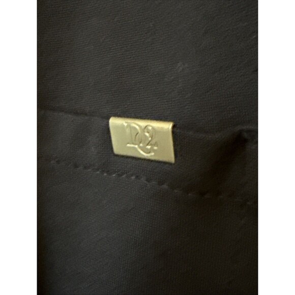 DG2 Diane Gilman Navy Blue Pull-On Stretch Ponte Bootcut Pants Large - Picture 4 of 5